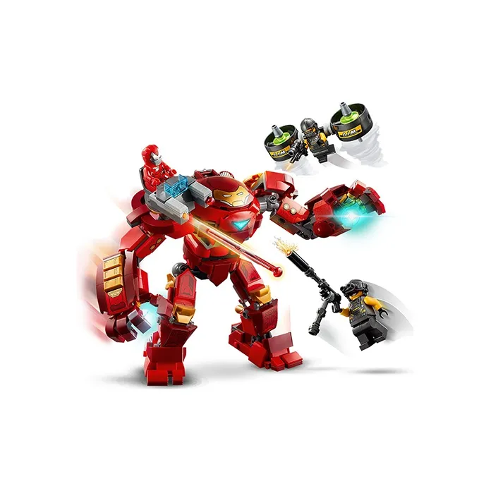 LEGO Super Hero Collection A.I.M. Agent Marvel, Iron Man Hulkbuster Battle Building Blocks 76164-2