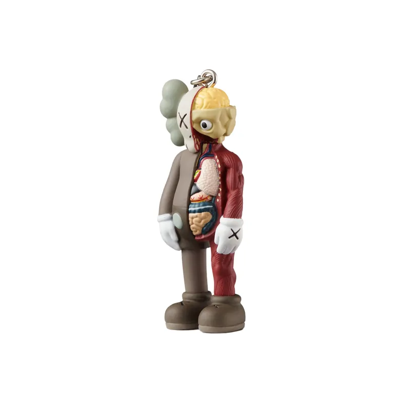 KAWS TOKYO FIRST COMPANION FLAYED Semi Dissected Keychains Trend Based Products Brown Gray/Black-1