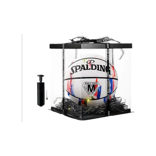 SPALDING Marble-print Collection PU Basketball White Size 7 Ball Training Match Unisex