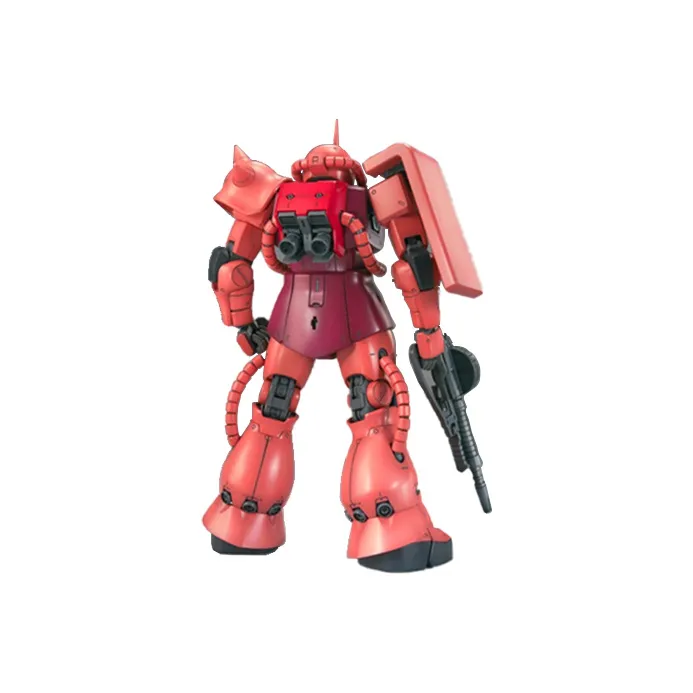 BANDAI MG 1 100 Mobile Suit Gundam MS 06S Commander Type Zaku II Ver.2.0 Model Kits 18cm-1