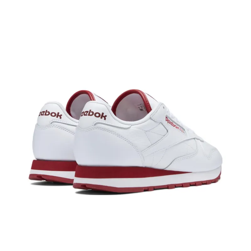 Reebok Classic Leather White Flash Red-4