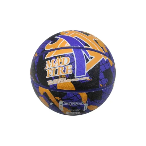 Anta PU Basketball Yellow Purple Black Size 7 Ball Training Match Unisex