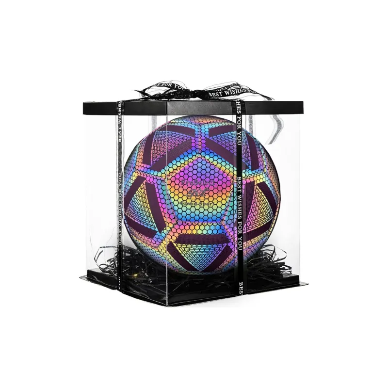 ProSelect Reflective Football Collection Size 5 Soccer PU Machine Stitched Soccer Ball Unisex Multicolor-4
