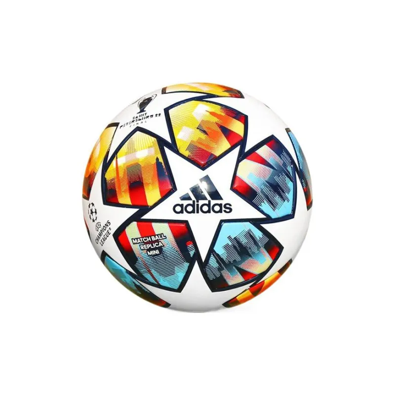Adidas Size 1 Soccer PU Seamless Thermal bonding Unisex White/Yellow/Blue/Red-0