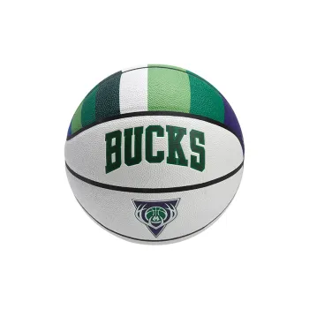 Wilson NBA Series PU Basketball White Green Size 7 Ball Training