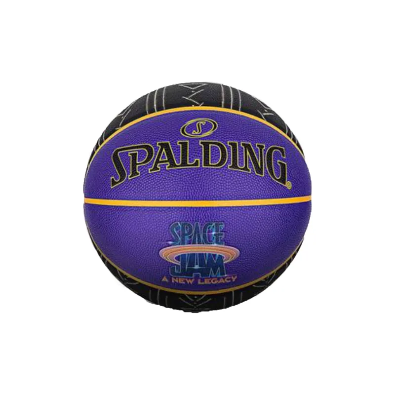 SPALDING x SpaceJam PU Basketball Purple Black Size 7 Training Unisex-0