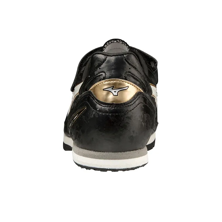 Mizuno Geo AJ C Running Shoes Unisex Low Top Black/White/Gold-3