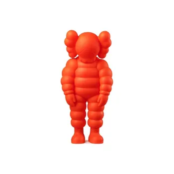 KAWS Figure Print TOKYO FIRST WHAT PARTY Orange Trendy Figures 29cm