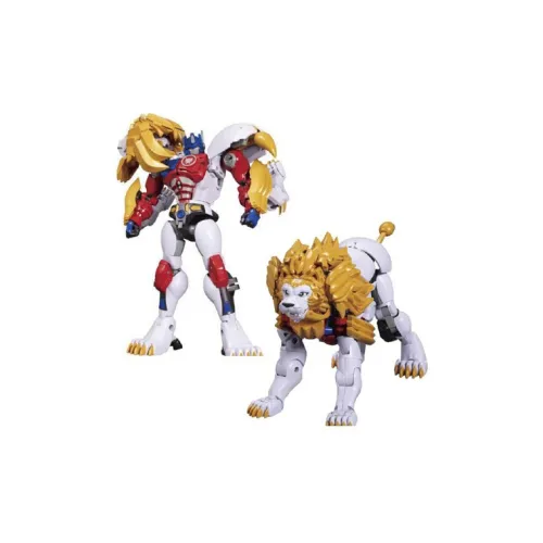TAKARA TOMY Transformers Master Level BW Super Warrior Beast Wars MP48 White Lion Optimus Prime Assembled Models 18cm