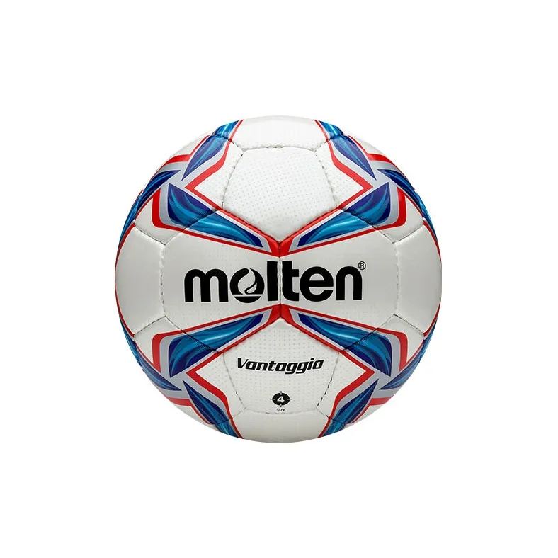 Molten Size 4 Ball Soccer PU Hand Stitched Soccer Ball Unisex White-0
