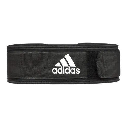 Adidas Back Support Braces Protective Compression Black Nylon Unisex