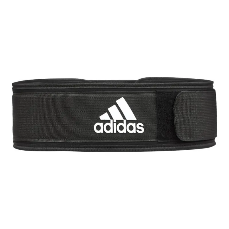 Adidas Back Support Braces Protective Compression Black Nylon Unisex-0