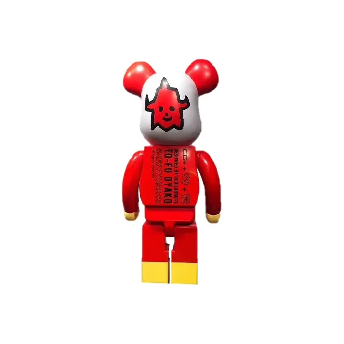 BE@RBRICK Tofu Person 2 Pack Set Trendy Figures Red Blue 28cm/70cm-2