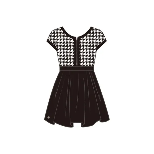 TOSWIM Swim Dresses & Skirts Women's Houndstooth Black Skirt