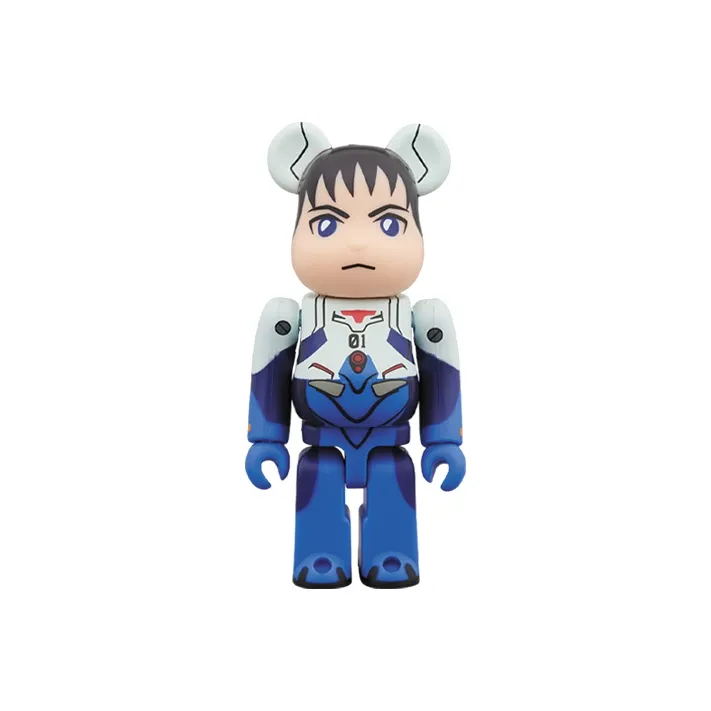 BE@RBRICK Neon Genesis Evangelion New Theatrical Edition  Q Shinji Ikari+Evangelion 01 Trendy Figures 100%400%-1