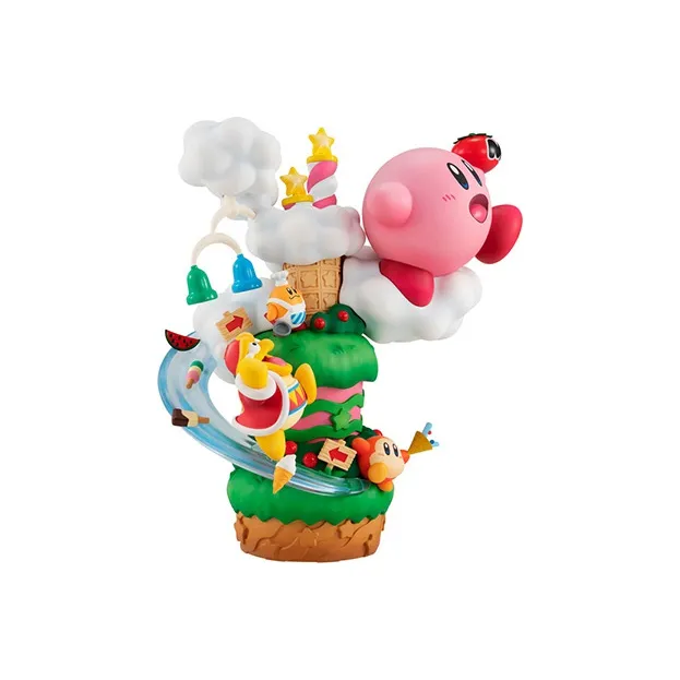 Kirby Skating Kirby White Dolls Plush Doll 18cm High-4