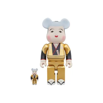 BE@RBRICK Blessing Gold Plated 100% +400% Trendy Figures