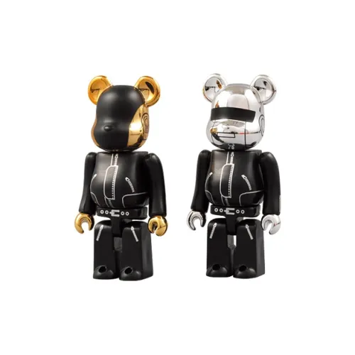 BE@RBRICK DAFT PUNK Stupid Punk Pyramid Battle 2 Pack Set Hang Tag Box 100%