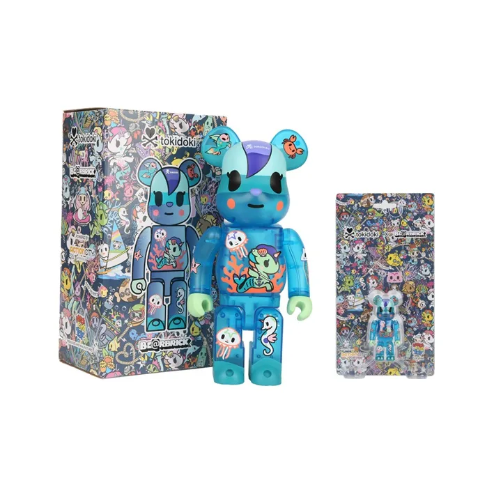 Bearbrick ActionCity X Tokidoki Mermicorno Sirena Multi-0
