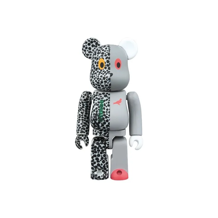 BE@RBRICK X Atmos X Staple Grey-1