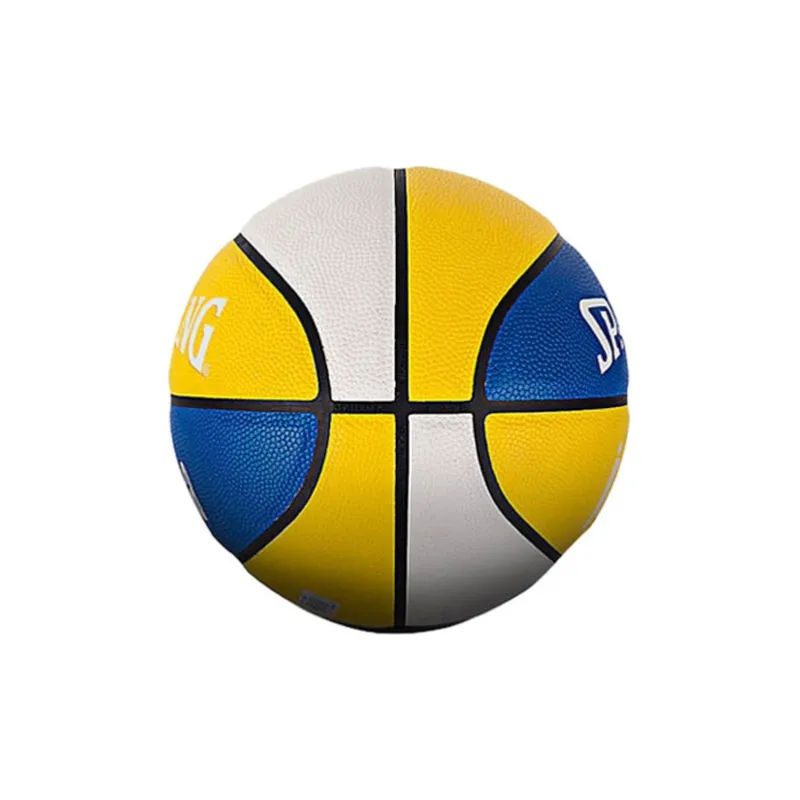 SPALDING Small Ball Collection PU Basketball Blue Yellow White Multicolor Size 4 Training Match Kids'-3