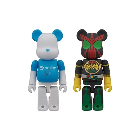 BE@RBRICK Movie Animation A Nation Kamen Rider OOO Anniversary Commemoration 2 Pack Set Hang Tag Box 100%-1