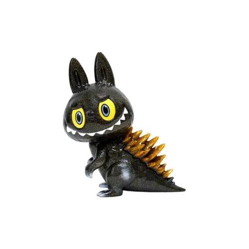 POP MART Pop Mart IP GOJIMOMO Black Gold Shine Trendy Figures 19cm