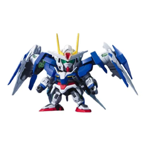 BANDAI SD Gundam BB Warrior Mobile Suit Gundam 00 Gundam Slash Enhancement Mod Reissued Sale Model Kits-0