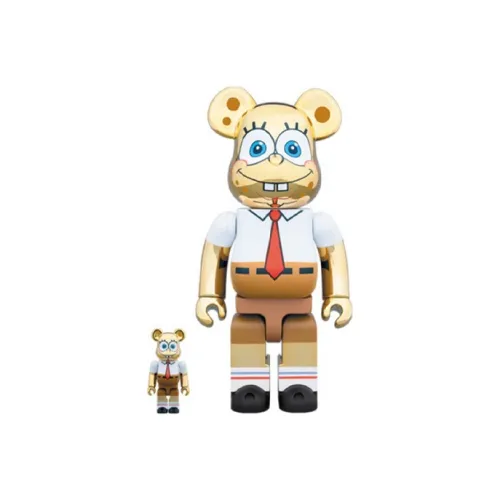 BE@RBRICK Spongebob Gold Chrome Gold