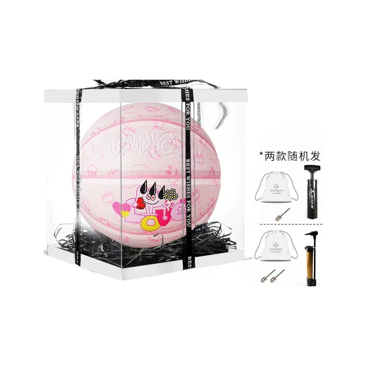 Kuangmi x Claw Money PU Basketball Pink Size 7 Street Unisex-6