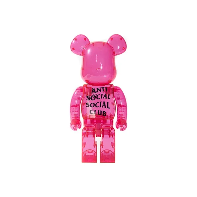 Bearbrick X Antisocial Social Club Pink-3