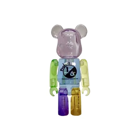 BE@RBRICK Project 1/6 JELLYBEAN Jelly Rainbow 2 Pack Set 100% Hang Tag Box 100%-1