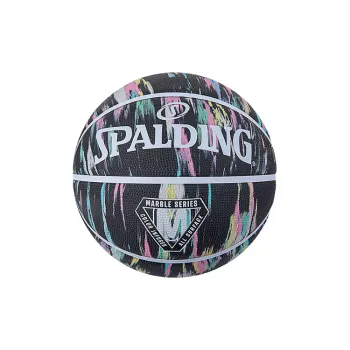 SPALDING Marble Collection Rubber Basketball Black Size 7 Training Match Unisex