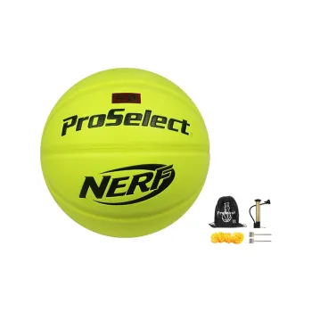 ProSelect x NERF PU Basketball Lemon Yellow Size 7 Training