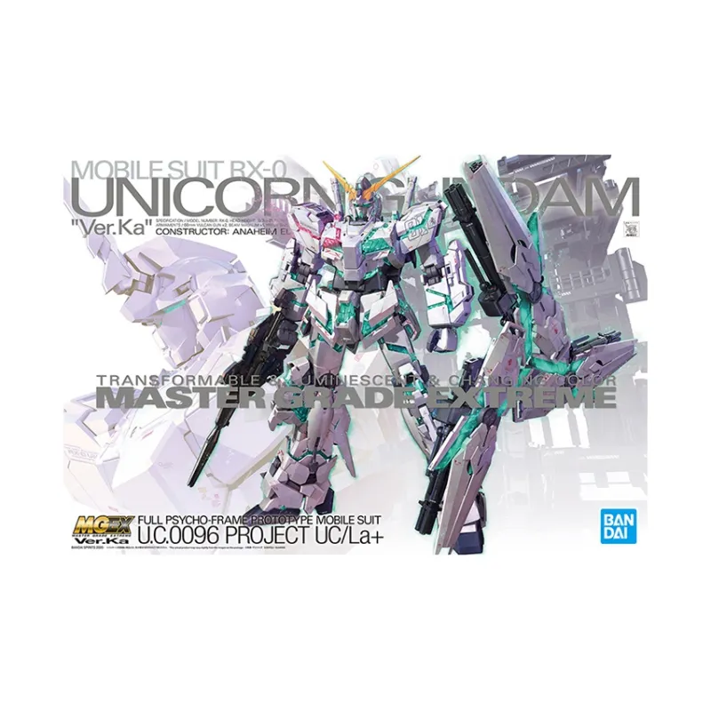 BANDAI MG MGEX 1/100 Mobile Suit Gundam UC Unicorn KA Model Kits-1
