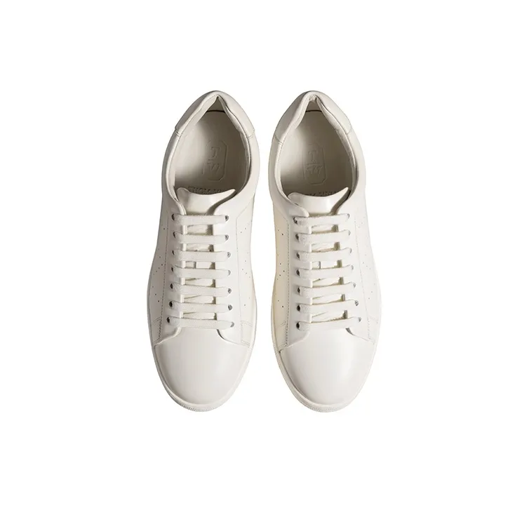 THOM WILLS Casual White Sneakers Low Top Skateboard Shoes Women's Ecru-2