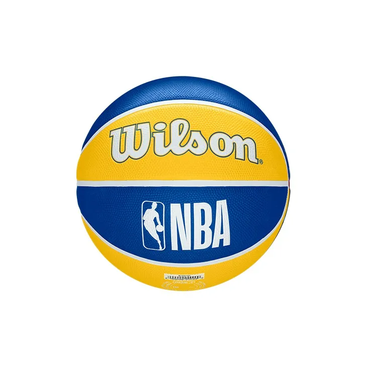 Wilson NBA Series Rubber Basketball Yellow Blue Multicolor Size 7 Ball Training Unisex-1