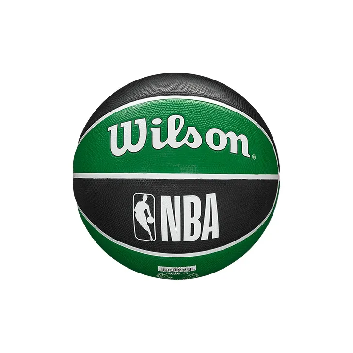Wilson NBA Series Rubber Basketball Black Green Size 7 Ball Training Unisex-1