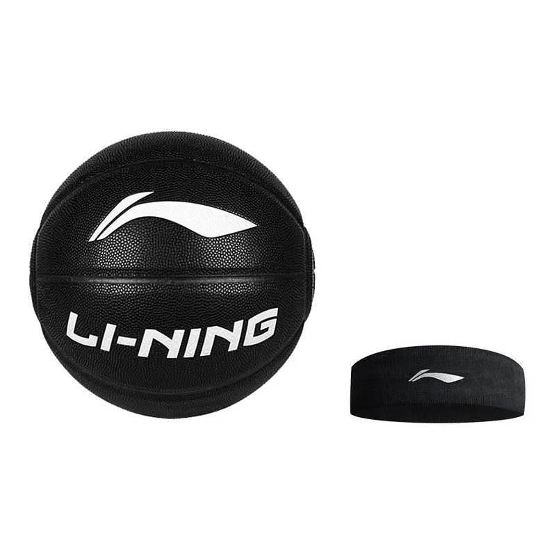 LiNing Badfive PU Basketball Black Size 7 Ball Training Competition Unisex-16