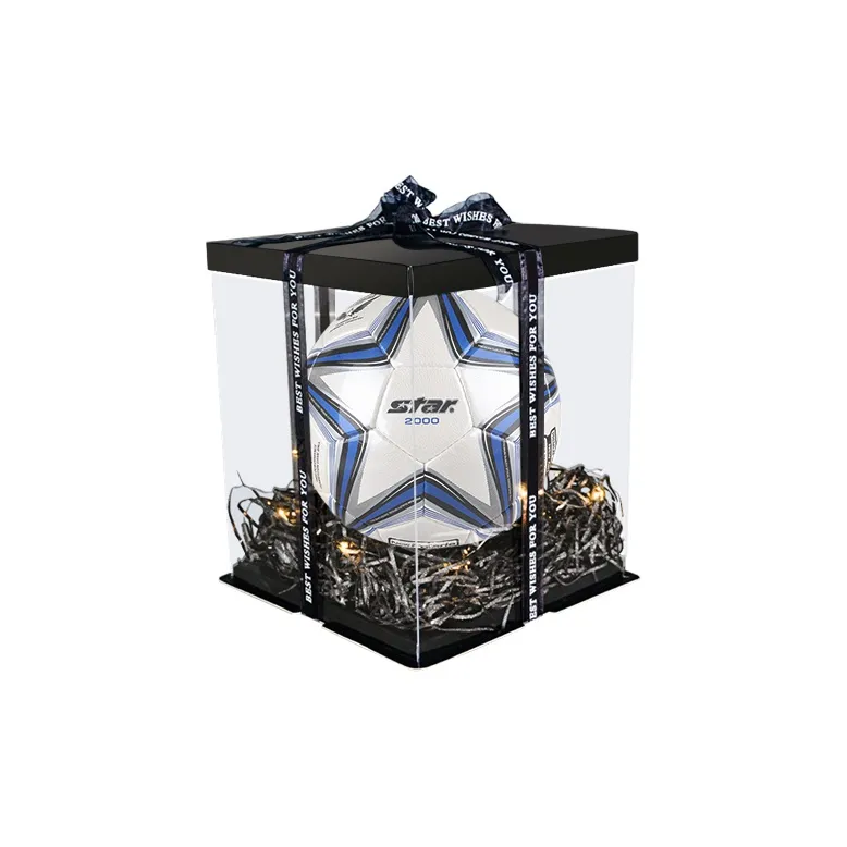 Star Size 5 Soccer PU Hand Stitched Soccer Ball Unisex Silver Blue-3