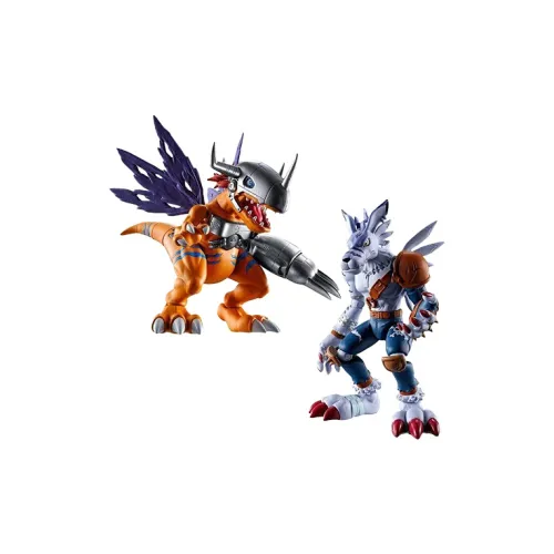 BANDAI Metal Greymon Toy Palm Activated Beastman Garurumon Reinforced Armor Assembled Models