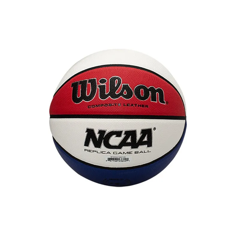 Wilson NCAA Collection WTB0927IB07CN PU Basketball Red White Blue Size 7 Training Unisex-0