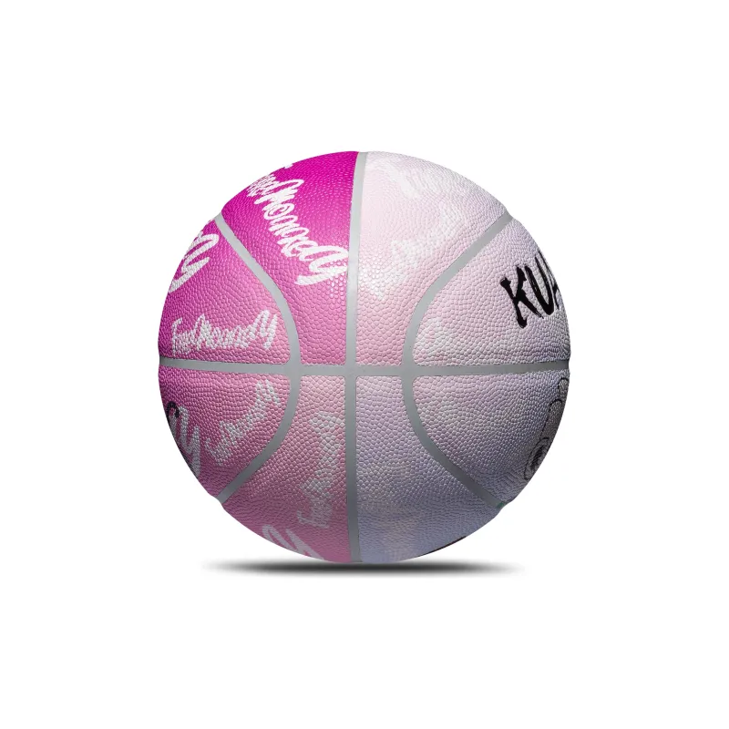 FireMonkey x Kuangmi Microfiber Leather Basketball Pink Purple Size 7 Training Unisex-2