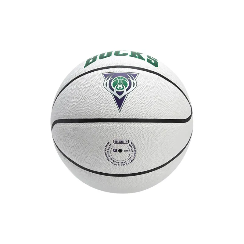 Wilson NBA Series PU Basketball White Green Size 7 Ball Training-4