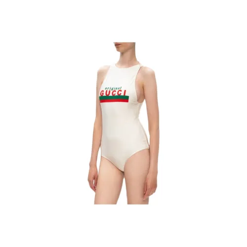 GUCCI Women's Sparkling Stretch Swimsuit White