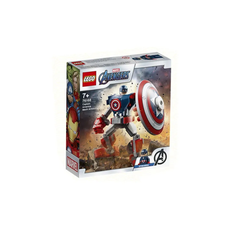 LEGO Super Hero Collection Captain America Mecha Building Blocks 76168-1