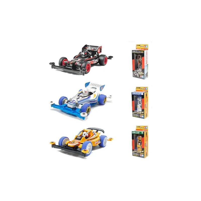 Tamiya Mini 4WD S2 Planning Edition Finished Product Car, Kumamon/Polar Bear/Panda Assembled Models-3
