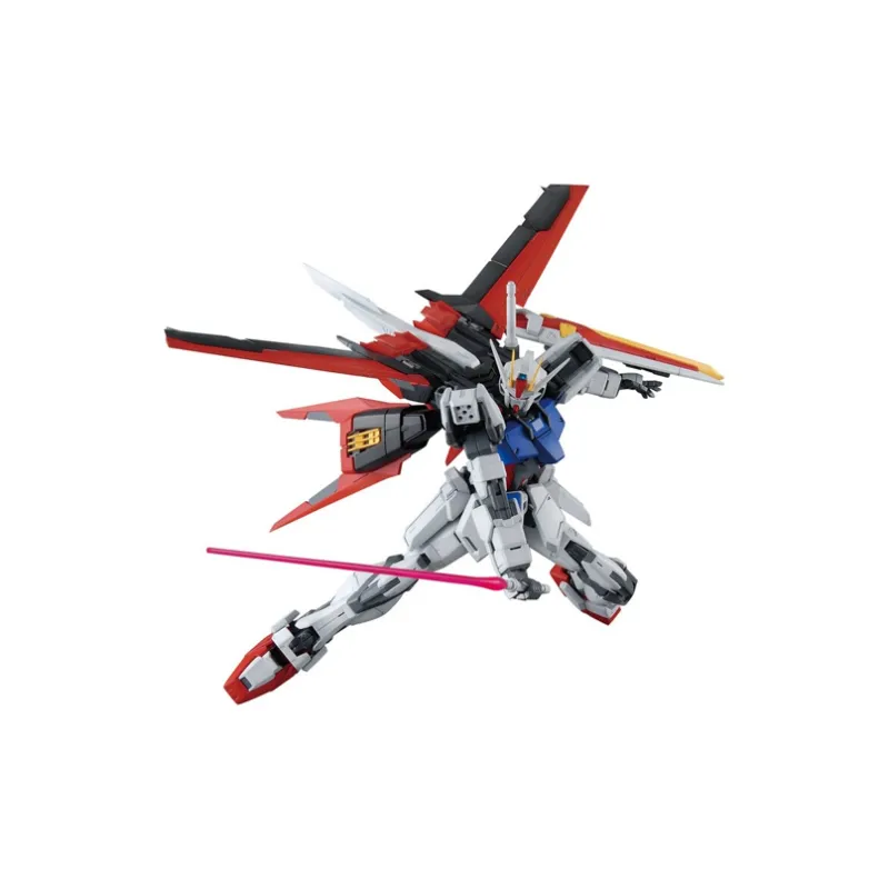 BANDAI MG 1 100 Mobile Suit Gundam SEED Strike Gundam, Air Combat Backpack Model Kits 18cm-2