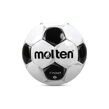 Molten Size 5 Soccer PVC Hand-Stitched Soccer Ball Unisex Black White