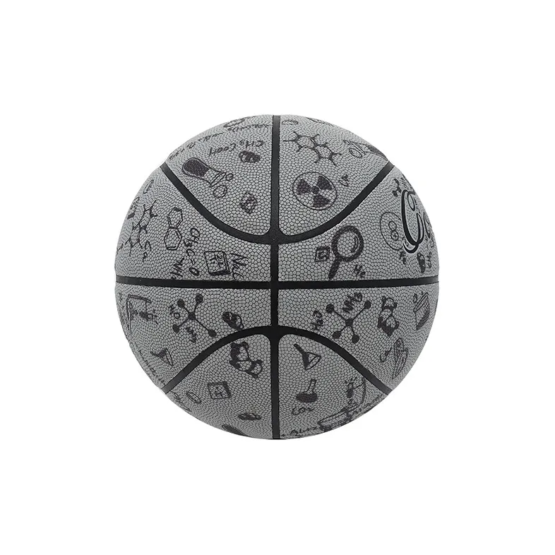 COACHMA Maubry Reflective Collection Maubry Light-Up Collection PU Basketball White Size 7 Training Unisex-7